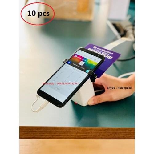 10 Pcs Mobile Phone Retractable Cable Recoiler Display Stand Smartphone Security Alarm Stand With Charger