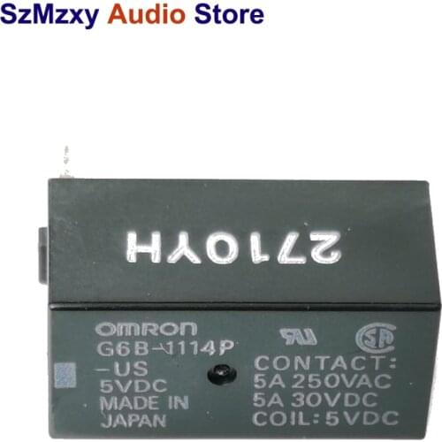 10PCS New G6B Original Relay G6B-2214P G6B-2224P G6B-1114P-US 5V 12V 24V 5A 5/6PIN