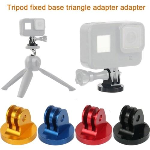 1x For Gopro Tripod Mount Adapter 1/4 Thread Adapter CNC Aluminium Alloy for Go Pro Hero 8 7 6 5 4 3+ Action Camera Accessories