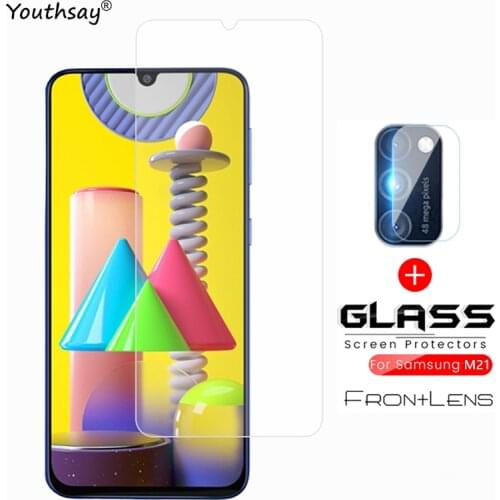 2PCS For Samsung Galaxy M21 Glass For Samsung Galaxy M31 Tempered Glass Protective Screen Protector Film Glass For Samsung M21