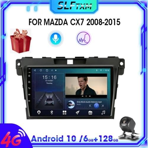 SLFTXM 2Din Android10.0 Car Radio Multimedia Video Player For MAZDA CX7 CX-7 CX 7 2008-2015 GPS 4G + WiFi + RDS DSP GPS Carplay