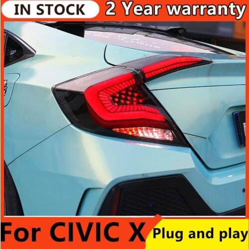 Car Styling Tail Lamp for Civic Tail Lights 2017-2020 New Civic LED Tail Light Rear DRL Dynamic Signal Reverse Accessories