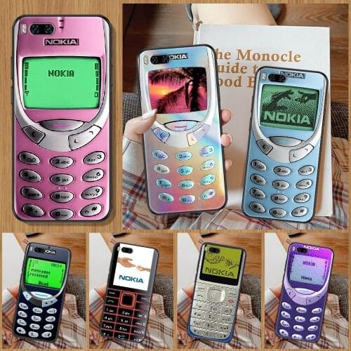 Nokia Retro Old Brand Phone Case For Xiaomi Mi Note 8 9 10 11 9T 10T A3 Lite Pro Ultra black luxury prime 3D coque silicone