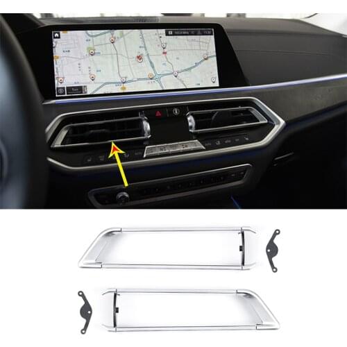 For BMW X5 X6 X7 G05 G06 G07 2018-2021 Interior Central Control Air Outlet Frame Modification Accessories (Replacement Parts)