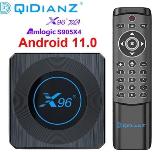 DQiDianZ Amlogic S905X4 X96 X4 Smart RGB Light TV Box Android 11 4G 64G Wifi Youtube Media Player TVBOX 8K Set top box VS A95XF4