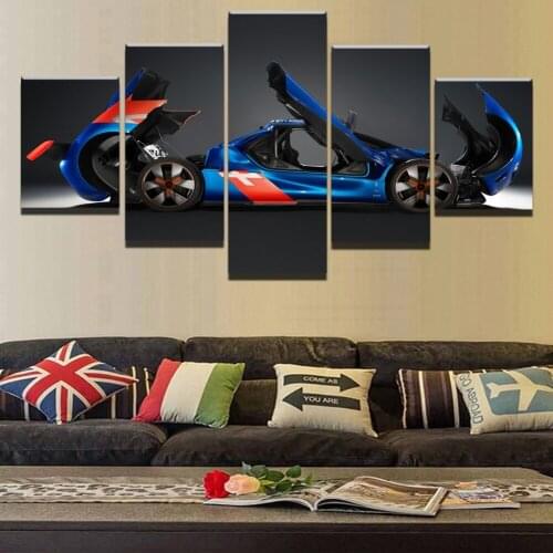 Home Decoration Canvas Painting 5 Pieces HD Prints Car Wall Art Landscape Modular Office Creative Frame Pictures Artwork Poster