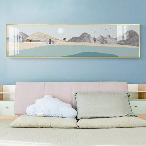 Nordic Abstract Landscape Canvas Painting Four Season Poster and Print Green Wall Art Picture For Living Room Modern Home Decor