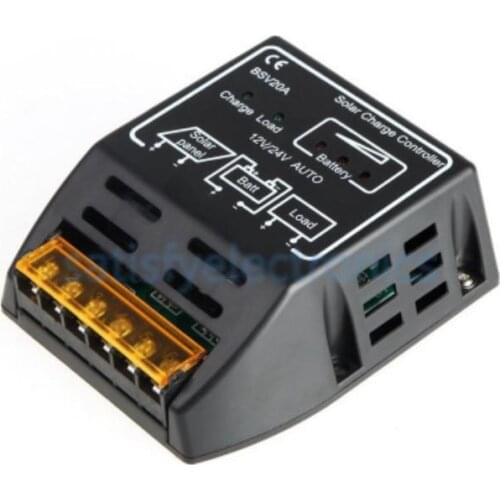 20A 12V/24V Solar Panel Charge Controller Battery Regulator Safe Protection New