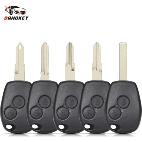 Dandkey Remote Key Shell For Renault Duster Clio DACIA 3 Twingo Logan Sandero Modus For Nissan 2 Buttons Car Alarm Key Case