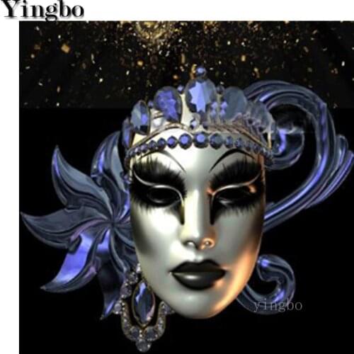 Mask venice carnival pictures of rhinestones 5D diy Diamond Painting Embroidery cross stitch supplies mosaic decor Diamond art