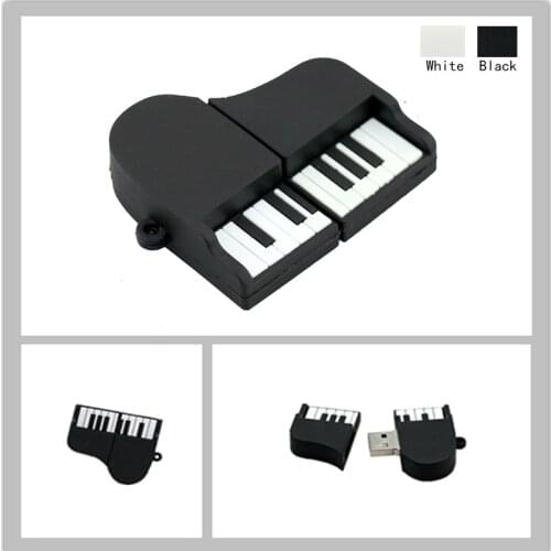 Cute Piano Shape USB Flash Drive 4GB 8GB 16GB 32GB 64GB Usb Disk Flash USB 2.0 Pen Drive Memory Stick Storage Pendrive U Disk