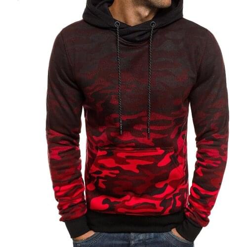 Camouflage Mens Hoodie plus size fleece Pullover long sleeve Hooded Sweatshirt Male hoodies and sweatshirts Sportswear Tracksuit