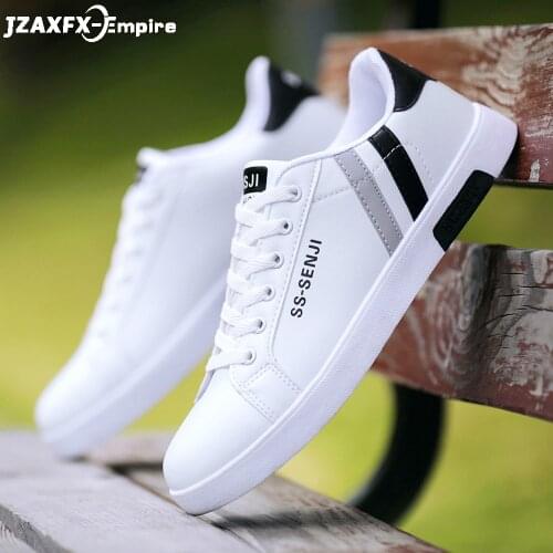 Men Flat Shoes Lace-up Comfortable White Shoes For Male Top Quality Casual Shoes tenis masculino adulto