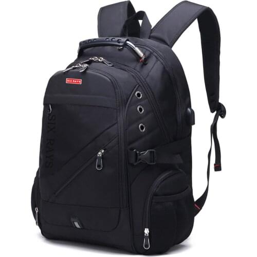 SIXRAYS Male Multifunction USB Charging Fashion Business Casual Tourist Anti-theft Waterproof 15.6 Inch Laptop Men Backpack