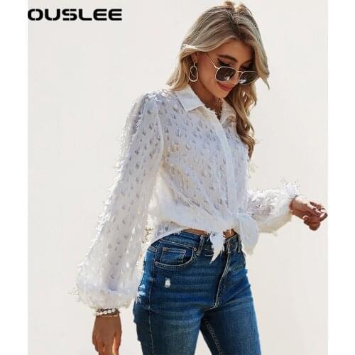 OUSLEE Collar Blouses