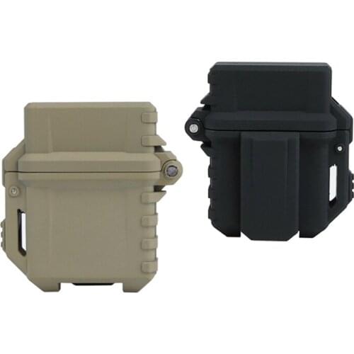 Tactical Lighter Storage Case Universal Portable Box Container lighter storage box Camping hiking Outdoor Tools
