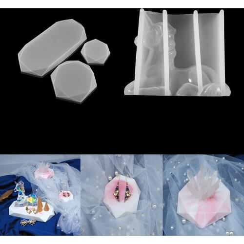 1Pcs Large 3D Unicorn Silicone Mold Coaster Tray UV Epoxy Resin Mold For DIY Art Decoration Home Handmade Crafts Making Tools