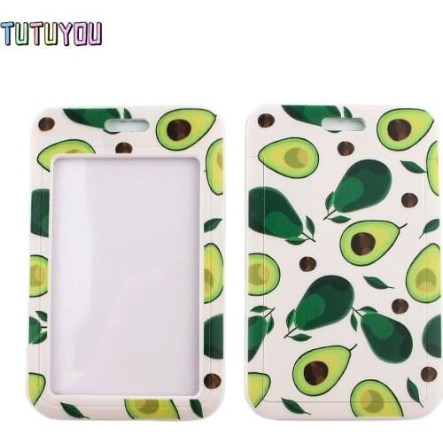 1pc PC2689 Summer Style Avocado Painting Art Key Chain Lanyard Neck Strap For Phone Keys ID Card Badge Holder Phone Accessories
