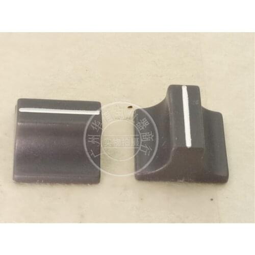 2pcs gray mixer potentiometer fader knob cap / CD fader cap / hole 4MM / width 18MM * high 11.5MM