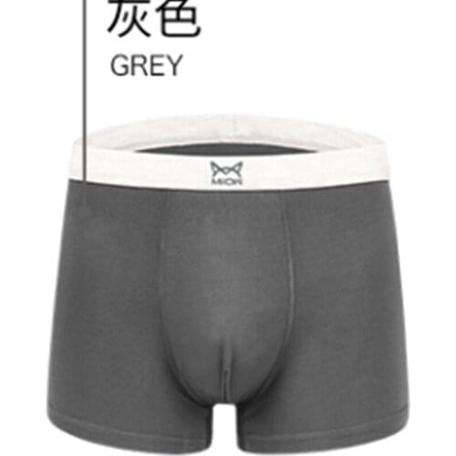 5PCS Breathable mid-waist boxer mens underwear modal underwear mens solid color loose mens boxer briefs