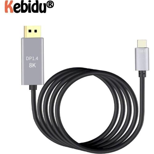 8K USB3.1 Type C to DP 1.4 conversion cable PVC Aluminum alloy cable for MacPro Display XDR Conversion line 1.8M Display cable