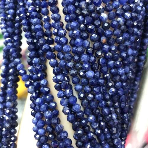 Natural semi precious stone beads Mini class a Bluestones DIY for making necklaces and bracelets 4 mm