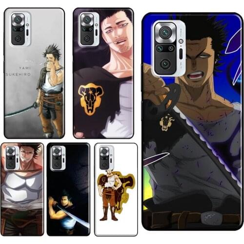 Yami Sukehiro Black Clover Case For Xiaomi Redmi Note 9 Pro 7 8 8T 9S Note 10 Pro Cover For Redmi 9 9T 9C 9A 8A 7A