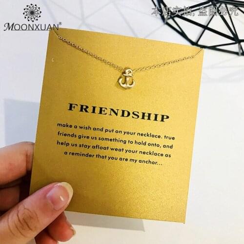 Dogeared Anchor Statement Gold Chain Pendant Necklace Choker Jewelry Kolye Women Collares Colar Collier Ketting Collar Chocker