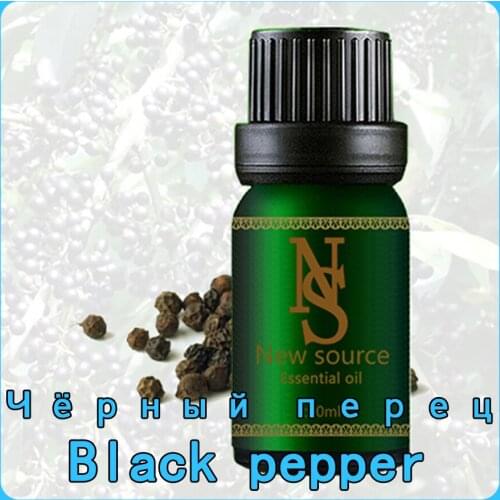Black pepper Essential oil 10ml 100% Pure Natural Pure Essential Oils for Aromatherapy Diffusers Oil Home Air Care
