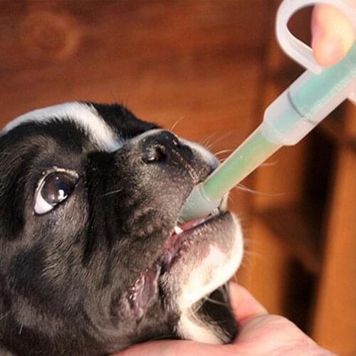Pet Cat Dog Needle Tube Push Medicine Feeder，Medicine Liquid Pills Powder Comfortable Feeding Kit Tools For Small Dog Cat