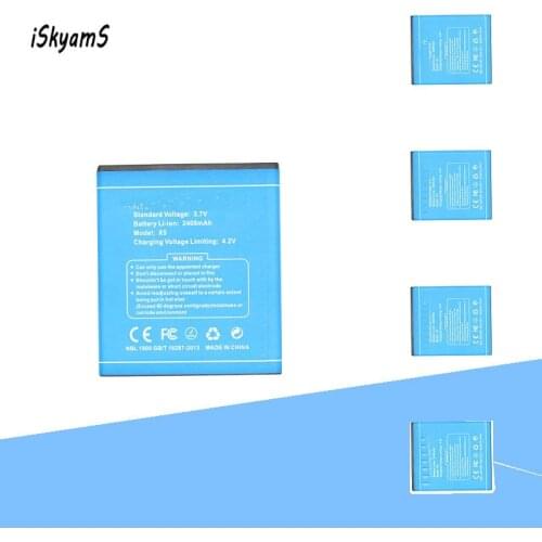 ISkyamS 5pcs 2400mAh High Quality Replacement Battery for Doogee X5 X5 Pro Batterie Batterij Bateria