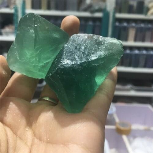 2pcs pretty 100% natural stones and minerals green flourite rough gemstone specimen healing crystals for home&wedding decoration
