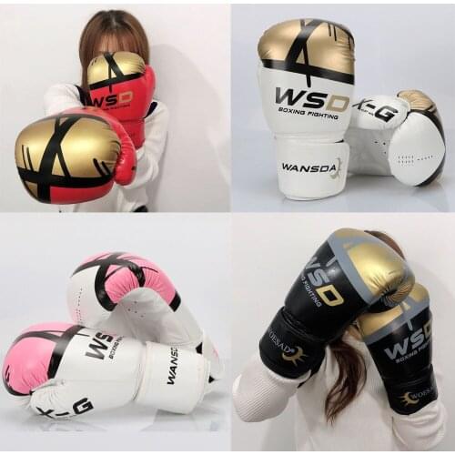 MMA Kick Boxing Gloves Men Women PU Karate Muay Thai Guantes De Boxeo Free Fight MMA Sanda Training Adult Kid Equipment перчатки