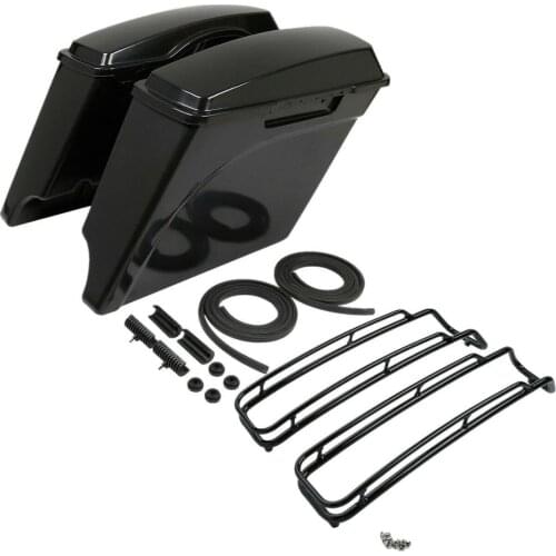 Motorcycle 5" Unpainted ABS Saddlebags Lid Top Rail Guard For Harley Touring Road King Street Glide Road Glide 1994-2013