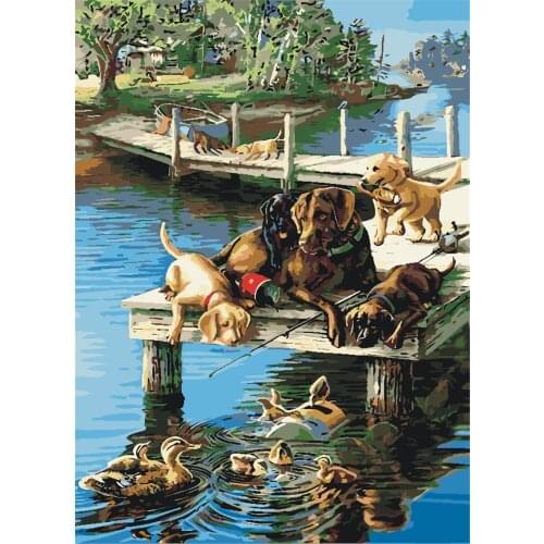 Somnambulist True Paint By Numbers For Adults Kids Lip Coloring Kit Drawing On Canvas Wall Art Handpainted Home Decor Diy Gift