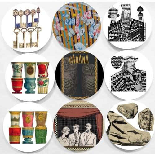 Wall Plate Milan Design Decorative Plate Ceramic Home Room Hotel Artistic Plate Art for Wall Plate Exquistie Ornaments