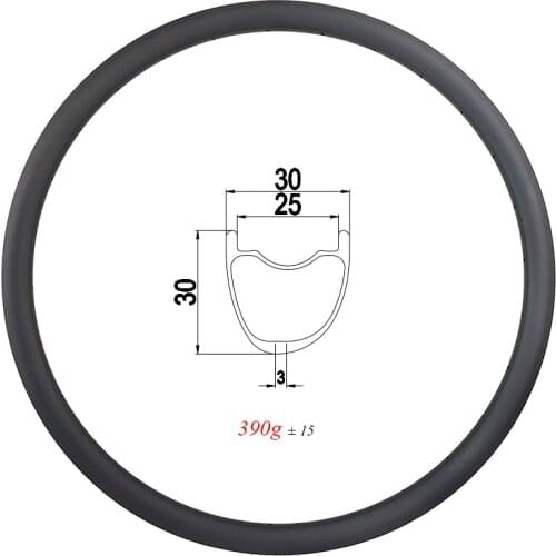 390g 29er MTB XC SL 30mm asymmetric tubeless carbon rims 25mm inner 24H 28H 32H 30mm deep hard trail clincher mountain wheels