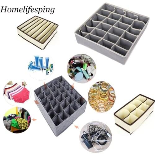 Underwear Storage Organizer，Space-Saving Storage Closet Organizer, Storage Box For Socks And Scarves, Folding Storage Box