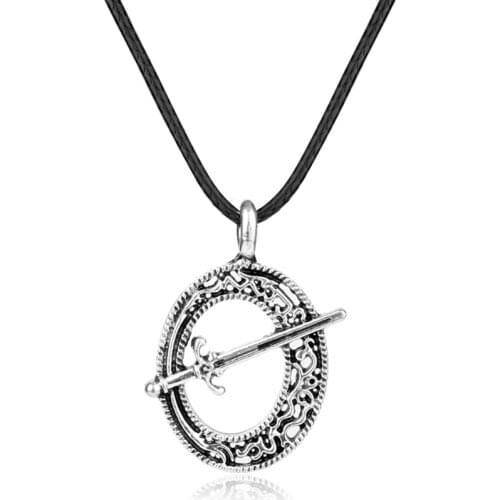 MQCHUN Dark Souls III Blade of the Darkmoon Pendant - Dark Souls 3 - Covenant Dark Souls Necklace Dark Souls 3 Sword pendant-30