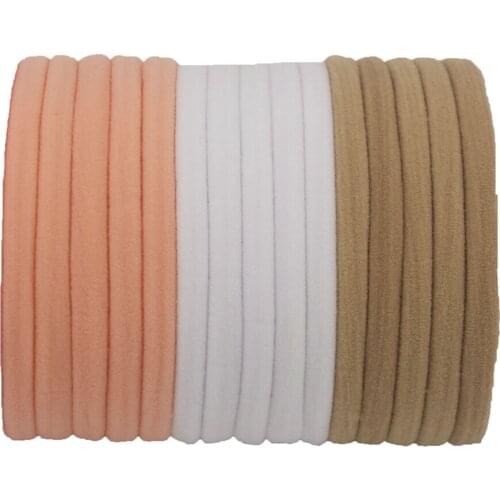 12pcs/lot Fashion Baby Girls Highly Elastic Traceless Nylon Headband DIY Handmade Materials Children Headwear Clothing Accessory