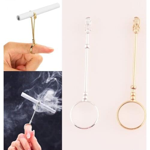 Silver/Gold Smoke clip,Cigarette Blunt Ring Holder,Smoke Shop Jewelry Accessories,Clip Ring,roach clip,Cigarette clips,gift for