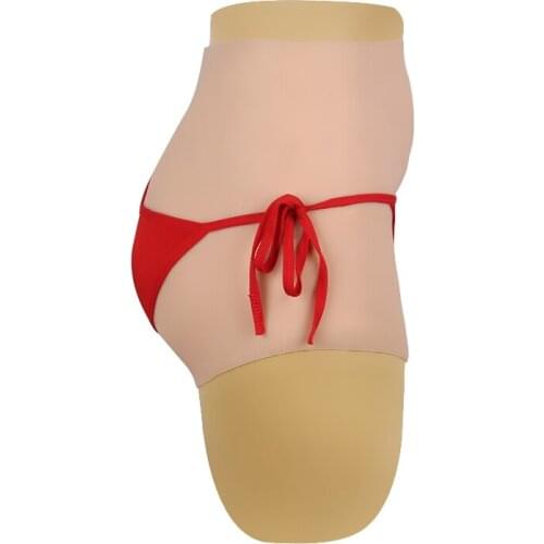 82CM Silicone Realistic Vagina Panty Shemale Crossdresser Pussy Pants Transgender Artificial Sex Fake Underwear Enhancer Hip 1G