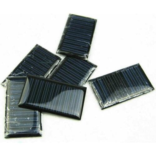 Wholesale 10Pcs/Lot DIY Toy 5V 30mA 53X30mm Micro Mini Small Power Solar Cells Panel Wholesale DIY Sun Panel