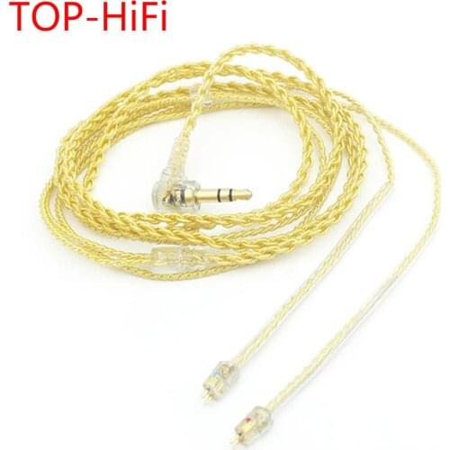 TOP-HiFi 0.75mm 2 Pin Silver Plated Copper Wire Replacement Earphone Cable For 1964 w4r um3x es3 es5