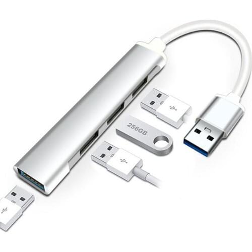 Portable USB HUB 4 Port Aluminum High Speed USB 2.0 /3.0 Multi Hub Cable Splitter for PC Laptops Adapter USB Docking Station
