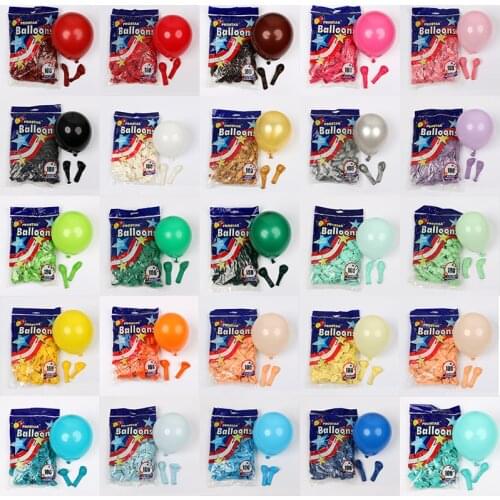 30/50pcsThickened Standard Color Round Latex Balloon Birthday Wedding Decoration Heart Balloon Gridding Use 5 Inch Circle Ballon