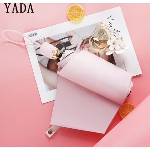 YADA Ultralight Aluminum Alloy Folding Automatic Umbrella For Women UV Rainproof Protection Parasol Rain Sun Auto Umbrella YD086