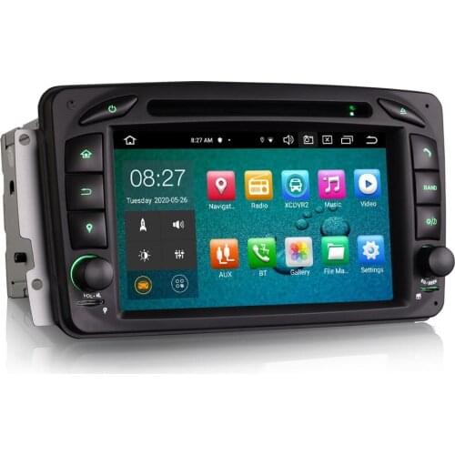 7" Android 10.0 OS Car DVD Multimedia GPS Radio Player for Mercedes-Benz Viano/Vito W639 2004-2006 & C-Class W203 S203 2000-2005