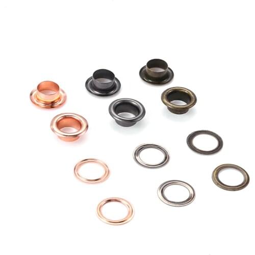 8mm (inside) Gold eyelets grommet 1/2 inch barrel diameter metal DIY Rivet Grommets with Washers