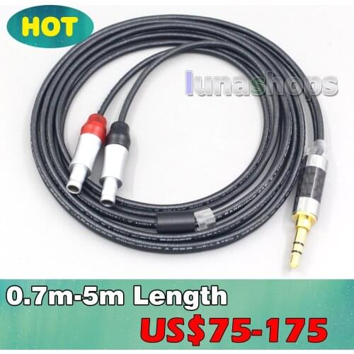 Black 99% Pure PCOCC Earphone Cable For Sennheiser HD800 HD800s HD820s HD820 Enigma Acoustics Dharma D1000 Headphone LN007142
